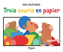 Trois souris en papier
