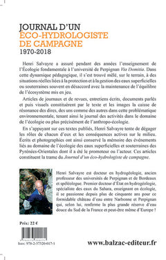Journal d'un éco-hydrologiste de campagne (1970-2018)