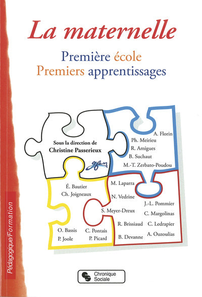 La maternelle première école, premiers apprentissages