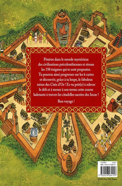 Le trésor des cités d'or - livre avec cartes et loupe