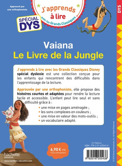 Disney - Vaiana / Le livre de la jungle - Spécial DYS (dyslexie)