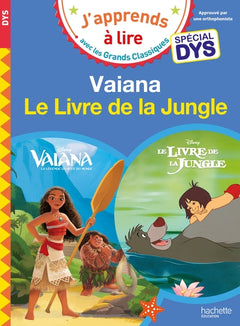 Disney - Vaiana / Le livre de la jungle - Spécial DYS (dyslexie)