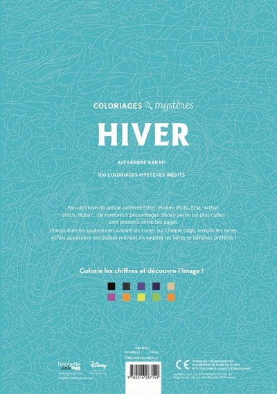 Coloriages mystères Disney - Hiver