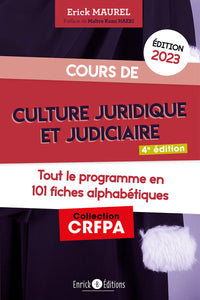 Cours de culture juridique et judiciaire 2023