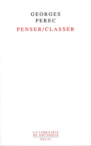 Penser/classer