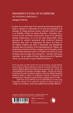 Fragments d'oubli et de mémoire