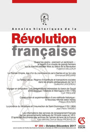 Annales historiques de la Révolution française n°390 (4/2017) Varia