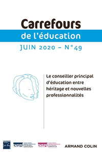 Le conseiller principal d'éducation entre héritage et nouvel