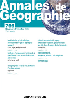 Annales de géographie - N°766 6/2025