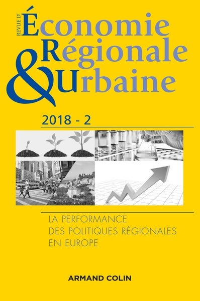 Revue d'économie régionale et urbaine n° 2/2018