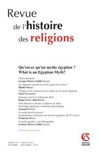 Qu'est-ce qu'un mythe égyptien ?