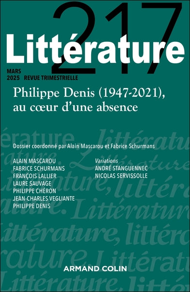 Littérature Nº217 1/2025