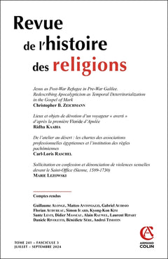 Revue de l'histoire des religions