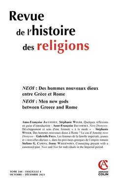 Revue de l'histoire des religions - Nº4/2023