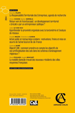 Revue d'économie régionale et urbaine Nº1/2024