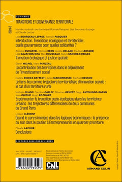 Revue d'économie régionale et urbaine Nº2/2024