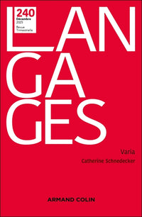 Langages Nº 240 4/2025