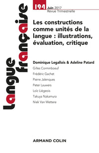 Les constructions comme unités de la langue