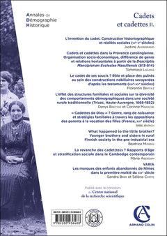Annales de démographie historique n°2/2025