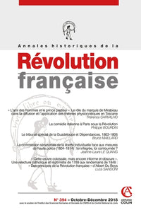 Annales historiques de la Révolution française Nº394 4/2018 Varia