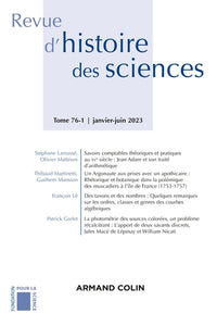 Revue d'histoire des sciences