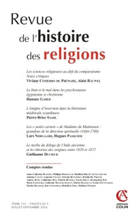 Revue de l'histoire des religions