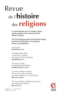 La représentation juive de l'empire romain comme pendant
