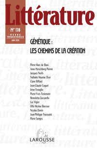 Littérature n°178 (2/2015) Génétique : les chemins de la création