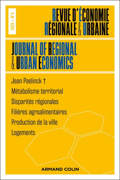 Revue d'économie régionale et urbaine Nº4/2025