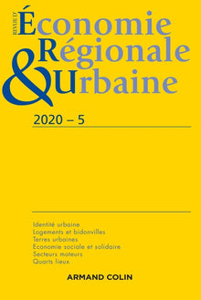 Revue d'économie régionale et urbaine Nº5/2020 Varia