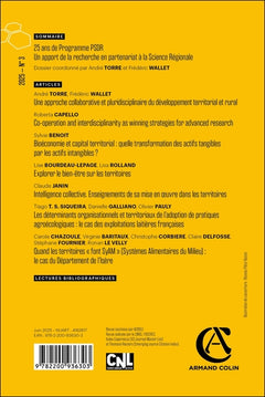 Revue d'économie régionale et urbaine