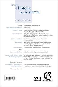 Revue d'histoire des sciences 78-2 2/2025