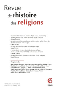 Revue de l'histoire des religions
