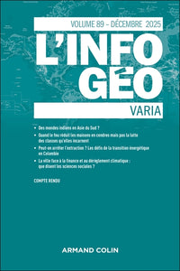 L'information géographique - n°4/2025