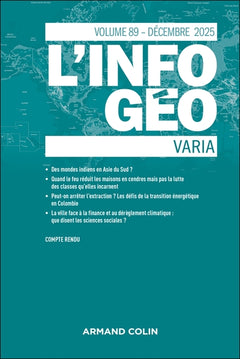 L'information géographique - n°4/2025