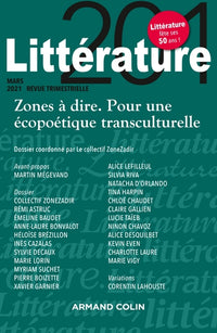 Zones à dire. Pour une écopoétique transculturelle