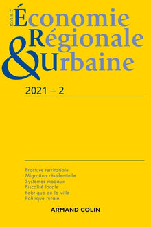 Revue d'économie régionale et urbaine Nº2/2021 Varia
