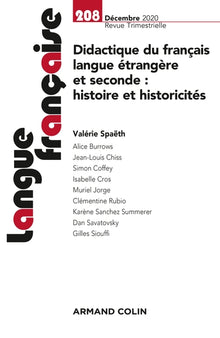 Didactique du français langue étrangère et seconde : histoire et histo