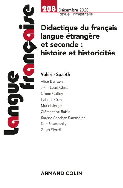 Didactique du français langue étrangère et seconde : histoire et histo