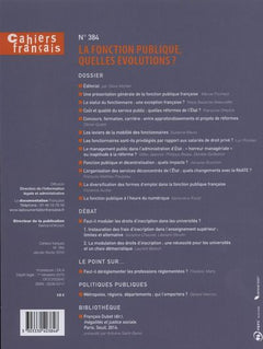 La fonction publique, quelles évolutions ?