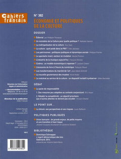 Economie et politique de la culture