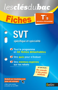 Fiches SVT - Terminale S (spécifique - spécialité): Les clés du bac