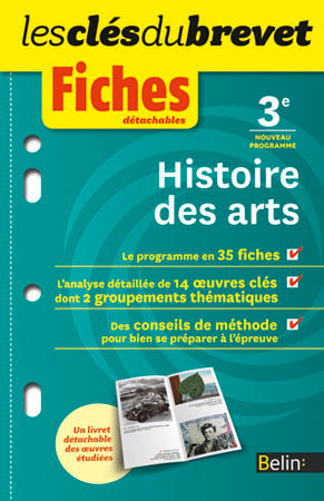 Fiches Histoire des arts - 3ème: Les clés du brevet