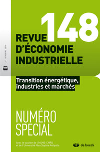 REVUE D'ECONOMIE INDUSTRIELLE 2014/4 N.148