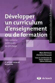 Développer un curriculum d'enseignement ou de formation