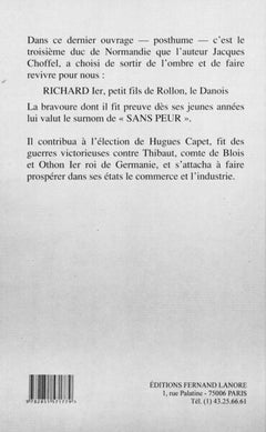 Richard sans peur - Duc de Normandie - 932-996