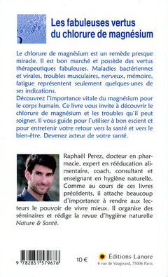 Les fabuleuses vertus du chlorure de magnésium
