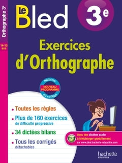 Cahier Bled - français 3e - nouveau programme 2016