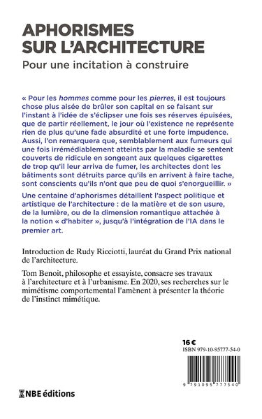 Aphorismes sur l'architecture