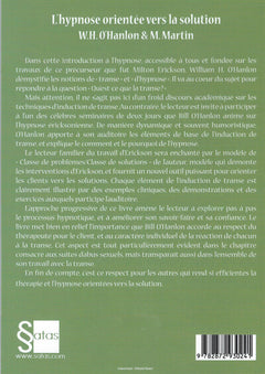 L'hypnose orientée vers la solution -  Une approche éricksonienne